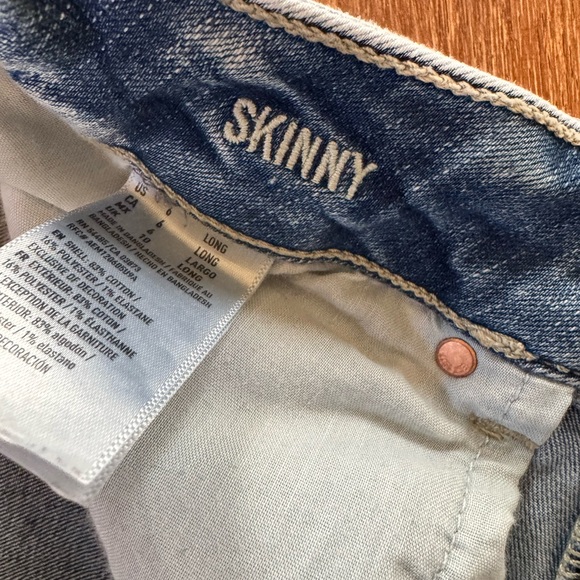 American Eagle Outfitters Light Blue Skinny Jeans Size 6 L - Picture 8 of 12